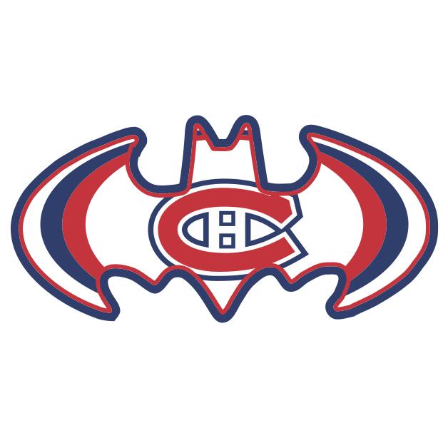 Montreal Canadiens Batman Logo iron on heat transfer